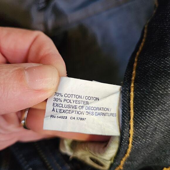 GAP Premium Skinny Dark Blue Jeans Size 6/28 Casual Mid Rise - Picture 5 of 8